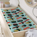 Colorful Sushi And Rolls Pattern Print Changing Pad Cover