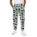 Colorful Sushi And Rolls Pattern Print Cotton Sweatpants