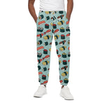 Colorful Sushi And Rolls Pattern Print Cotton Pants