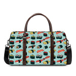 Colorful Sushi And Rolls Pattern Print Duffle Bag