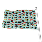 Colorful Sushi And Rolls Pattern Print Flag