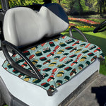 Colorful Sushi And Rolls Pattern Print Golf Cart Seat Cover