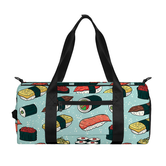 Colorful Sushi And Rolls Pattern Print Gym Bag