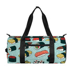 Colorful Sushi And Rolls Pattern Print Gym Bag