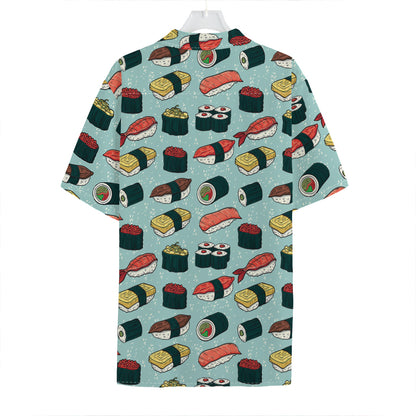 Colorful Sushi And Rolls Pattern Print Hawaiian Shirt