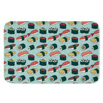 Colorful Sushi And Rolls Pattern Print Indoor Door Mat