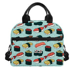 Colorful Sushi And Rolls Pattern Print Insulated Lunch Bag