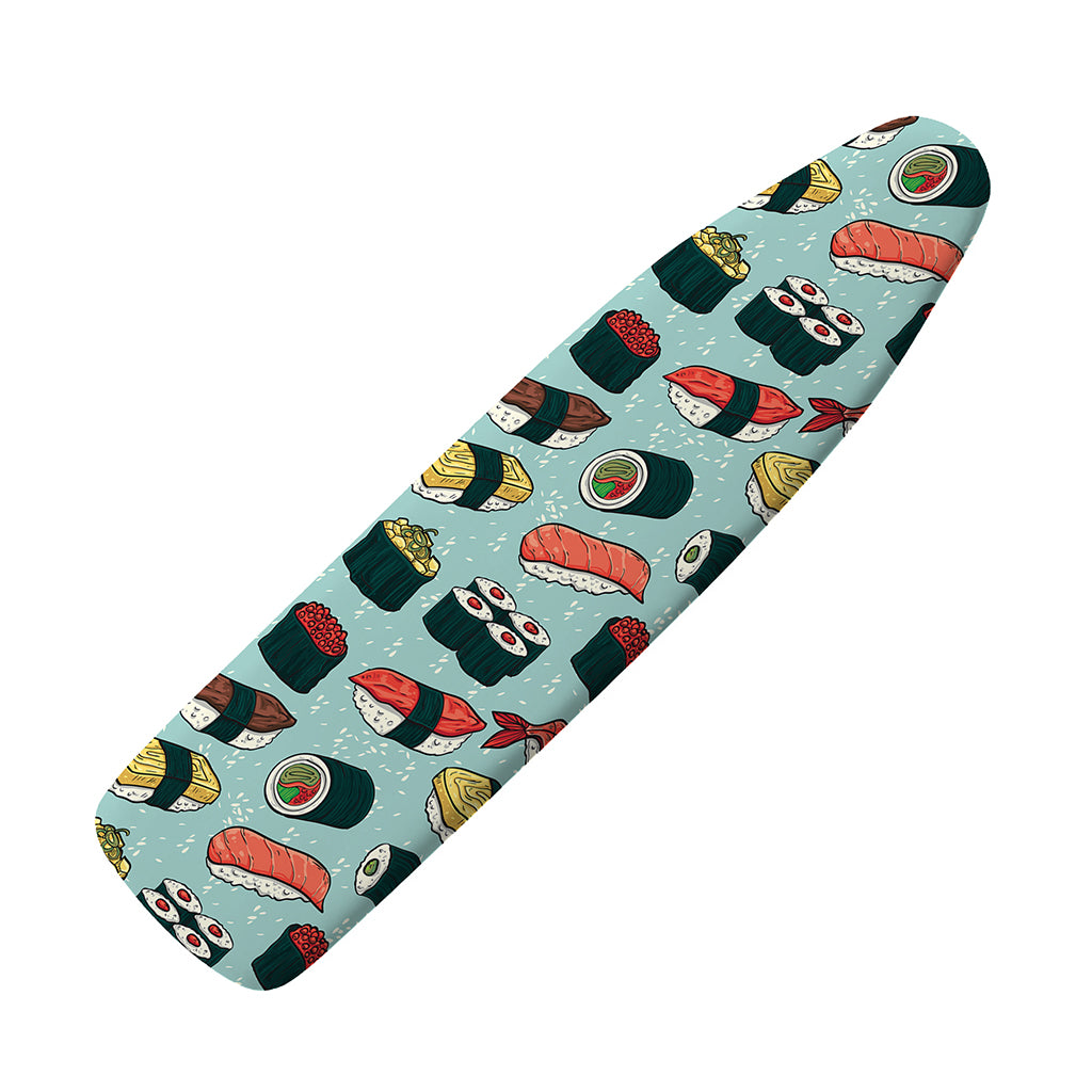 Colorful Sushi And Rolls Pattern Print Ironing Board Cover