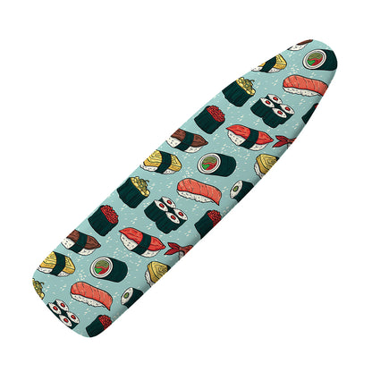 Colorful Sushi And Rolls Pattern Print Ironing Board Cover