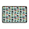 Colorful Sushi And Rolls Pattern Print Kitchen Mat