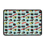 Colorful Sushi And Rolls Pattern Print Kitchen Mat