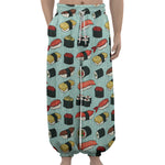 Colorful Sushi And Rolls Pattern Print Lantern Pants