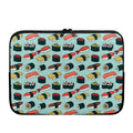Colorful Sushi And Rolls Pattern Print Laptop Sleeve