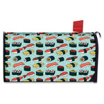 Colorful Sushi And Rolls Pattern Print Mailbox Cover