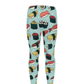 Colorful Sushi And Rolls Pattern Print Men's Leggings