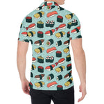 Colorful Sushi And Rolls Pattern Print Men's Shirt