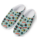 Colorful Sushi And Rolls Pattern Print Mesh Casual Shoes