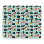 Colorful Sushi And Rolls Pattern Print Mouse Pad