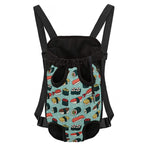 Colorful Sushi And Rolls Pattern Print Pet Carrier Backpack