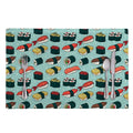 Colorful Sushi And Rolls Pattern Print Placemat