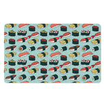 Colorful Sushi And Rolls Pattern Print Polyester Doormat