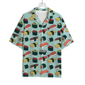 Colorful Sushi And Rolls Pattern Print Rayon Hawaiian Shirt