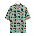 Colorful Sushi And Rolls Pattern Print Rayon Hawaiian Shirt