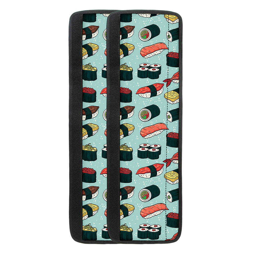 Colorful Sushi And Rolls Pattern Print Refrigerator Handle Covers
