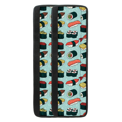 Colorful Sushi And Rolls Pattern Print Refrigerator Handle Covers