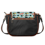 Colorful Sushi And Rolls Pattern Print Saddle Bag
