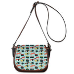 Colorful Sushi And Rolls Pattern Print Saddle Bag