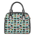 Colorful Sushi And Rolls Pattern Print Shoulder Handbag