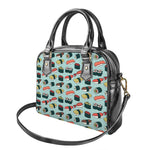 Colorful Sushi And Rolls Pattern Print Shoulder Handbag