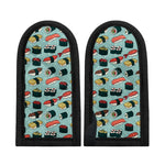 Colorful Sushi And Rolls Pattern Print Skillet Handle Cover