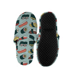 Colorful Sushi And Rolls Pattern Print Slippers