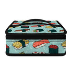 Colorful Sushi And Rolls Pattern Print Small Lunch Bag