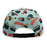 Colorful Sushi And Rolls Pattern Print Snapback Cap