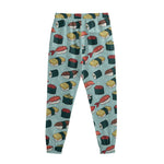 Colorful Sushi And Rolls Pattern Print Sweatpants
