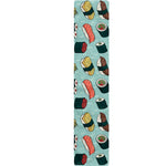 Colorful Sushi And Rolls Pattern Print Table Runner