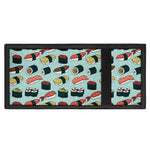 Colorful Sushi And Rolls Pattern Print Trifold Wallet