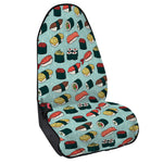 Colorful Sushi And Rolls Pattern Print Waterproof Car Seat Cover
