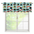 Colorful Sushi And Rolls Pattern Print Window Valance