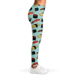 Colorful Sushi And Rolls Pattern Print Women's Leggings