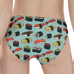 Colorful Sushi And Rolls Pattern Print Women's Panties