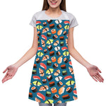 Colorful Sushi Pattern Print Adjustable Apron