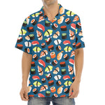Colorful Sushi Pattern Print Aloha Shirt
