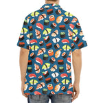 Colorful Sushi Pattern Print Aloha Shirt