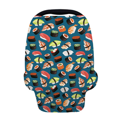 Colorful Sushi Pattern Print Baby Seat Cover