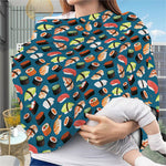 Colorful Sushi Pattern Print Baby Seat Cover