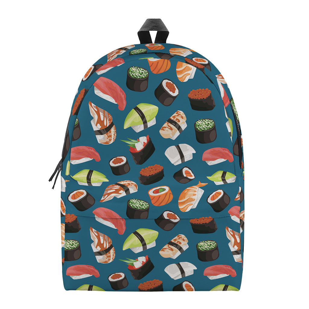 Colorful Sushi Pattern Print Backpack